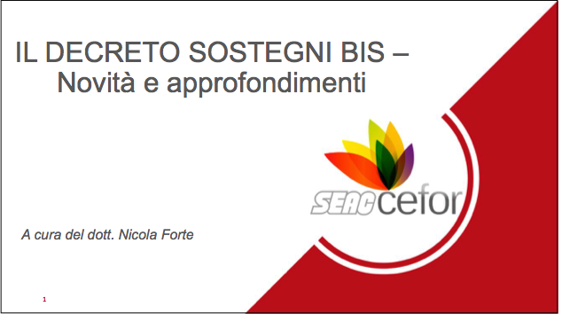 Decreto sostegni bis. Novità ed approfondimenti